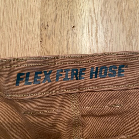 Duluth Trading Mens Brown Relaxed Fit Flex Fire Hose Cargo Pants / Size 46 x 30 - Picture 5 of 15